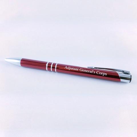 Pen, Ball-point in Metallic Red